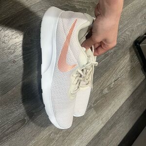 Nike Women's White and Pink Sneakers